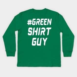 Green shirt guy Kids Long Sleeve T-Shirt